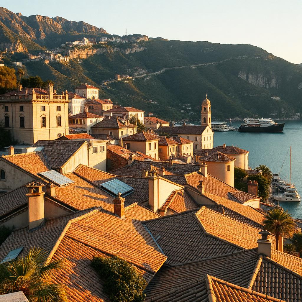 Kotor Bay — old town rooftops at golden hour